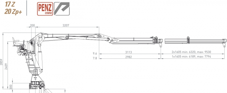 Hydraulická ruka Penz 20Z