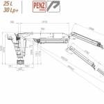 Hydraulická ruka Penz 25L