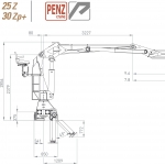 Hydraulická ruka Penz 25Z