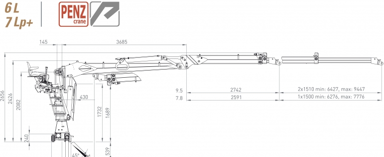 Hydraulická ruka Penz 7L