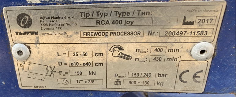Tajfun RCA 400 JOY bazar